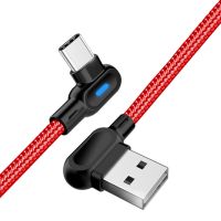 ✆✘ 90 Degree Fast Charging Cable Double Elbow Data Cord for Android Phone USB Tpye-C Interface For Xiaomi Samsung Huawei Cellphone