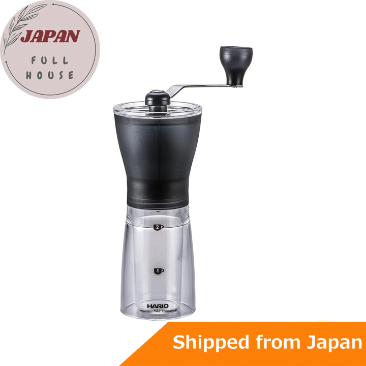 HARIO coffee mill transparent black hand grinder ceramic slim MSS1TB