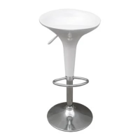 Adjustable bar stool size 45 x 35 x 55-75 cm.