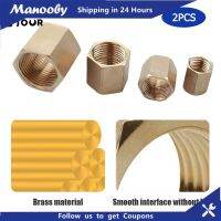 เครื่องมือโรงงาน-Manooby 2ชิ้นอุปกรณ์ท่อทองเหลืองท่อทองแดงข้อต่อประกบเพลาหกเหลี่ยมเชื่อมต่อที่รวดเร็วเกลียวตัวเมีย1/8 1/4 3/8 3/4 1/2สำหรับน้ำเชื้อเพลิง