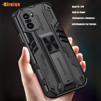 Xiaomi POCO F3 เคส ฮาร์ดพีซี TPU กันกระแทกขาตั้งโทรศัพท์ความหนา เคสกันกระแทก