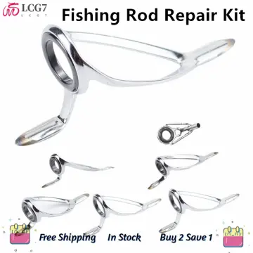 2024]40PCS Fishing Rod Tip Repair Kit Stainless Steel Ceramic