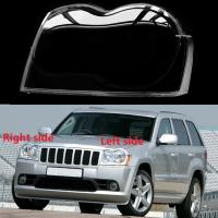 สำหรับ Jeep Grand Cherokee 2007 2008 2009 2010ไฟหน้าด้านหน้าฝาปิดเลนส์ไฟหน้ารถโป๊ะแทนเปลือกโคมไฟกระจกต้นฉบับ