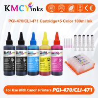 Kmcyinks ย้อมหมึกสำหรับแคนนอน Pixma TS5040 TS 5040 TS6040เครื่องพิมพ์ MG5740เติมตลับหมึกรีฟิล PGI470ชิปสำหรับ Canon