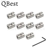 ✥ 10pcs Handscrew Clamp 304 Stainless Steel Wire Rope Clip With Hexagon Grub Screw Bolts buckle for 2 3 4 5 6 8mm Cable