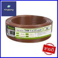 สายไฟ THW IEC01 RANZZ 1x2.5 ตร.มม. 50 ม. สีน้ำตาลTHW ELECTRIC WIRE IEC01 RANZZ 1X2.5SQ.MM 50M BROWN **ด่วน ของมีจำนวนจำกัด**