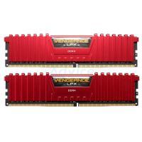 Corsair แรม RAM DDR4(2400) 16GB (8GBX2)  Vengeance LPX Red