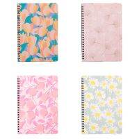 4 PCS Notebooks A5 Spiral Coil Notebook 80 Sheets (160 Pages) Lined Paper Note Books for Work Office School Home