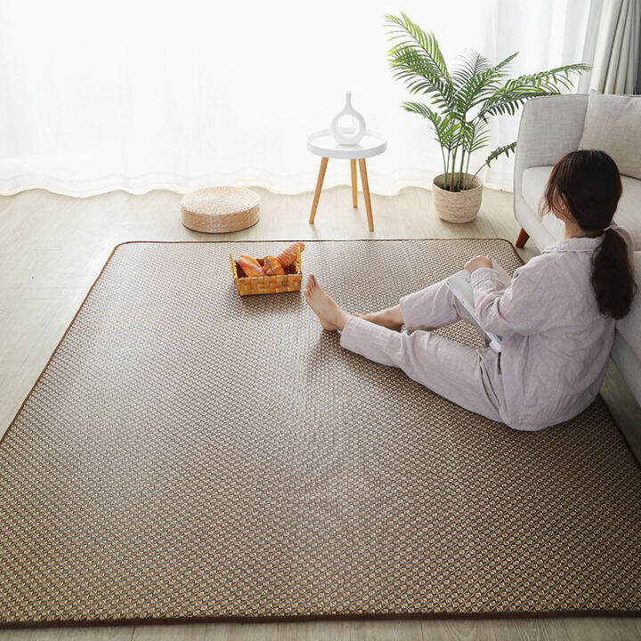 Japanese Comfortable Tatami Rattan Floor Mats NonSlip Memory Foam
