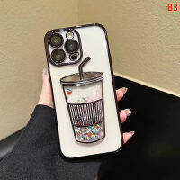 UNI เคสถ้วยทรายกากเพชรใสสำหรับ14 Pro ฟิล์มป้องกันกล้องแบบนิ่มสำหรับ14 PRO MAX