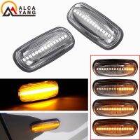 2pcs LED Turn Signal Dynamic Sweep Side Marker Lamp Repeater Indicator Light For Discovery 2 1999-2003 2004 Freelander Defender