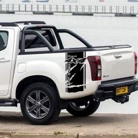 For 2Pcs Car Side Stickers DIY Auto Rear Trunk Vinyl Film Decals Sport Decoration Car Accessories Isuzu Dmax