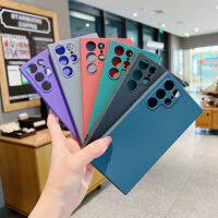 FAXOXA Matte Soft เคสคลุมซิลิโคนสำหรับซัมซุงโน้ต20 Ultra A51 A71 A21S A33 A53 A73สำหรับ Samsung S23 Plus S22 Ultra S21 A14 A13 A32 A72 S20 FE