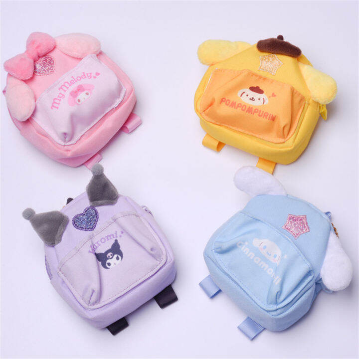 ace-one-sanrio-kuromi-melody-cinnamoroll-พุดดิ้งสุนัขขนาดเล็กกระเป๋านักเรียนกระเป๋าจี้ประดับหูฟังขนาดเล็กเปลี่ยนสมุดสะสมเหรียญกระเป๋าเก็บของ