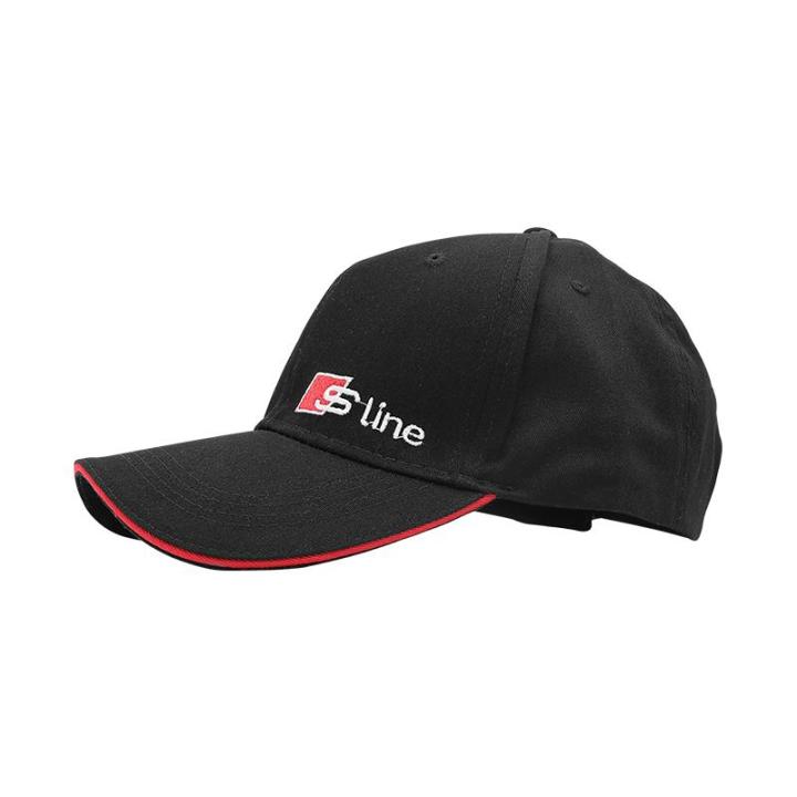 หมวกปักลายตัวอักษรแฟชั่นใหม่สำหรับทุกเพศหมวกอาบแดดปานามาบังแดดกลางแจ้งกีฬาหมวกเบสบอลใหม่สำหรับ-audi-sline-1ชิ้น