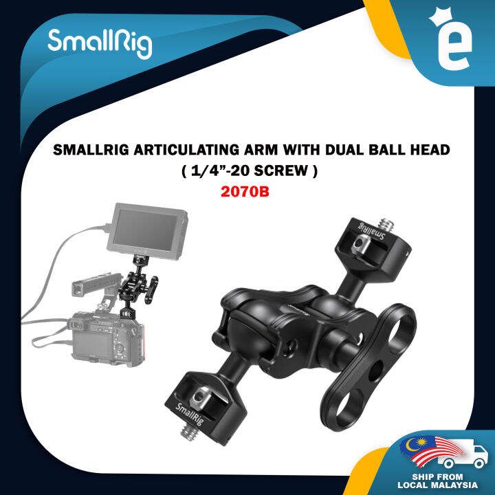 SmallRig Articulating Arm with Dual Ball Heads (1/4”-20 Screw) 2070B ...