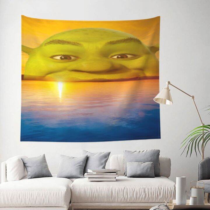 cw-shrek-sunrise-tapestry-wall-hanging-printed-polyester-tapestries-cartoon-bohemian-throw-rug-blanket-room-decor-wall-cloth