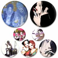 Nana Osaki Ai Yazawa Enamel Pins Cute Anime Brooch for Backpack Alloy Round Cartoon Badge Brooches Manga Character Jewelry Gifts