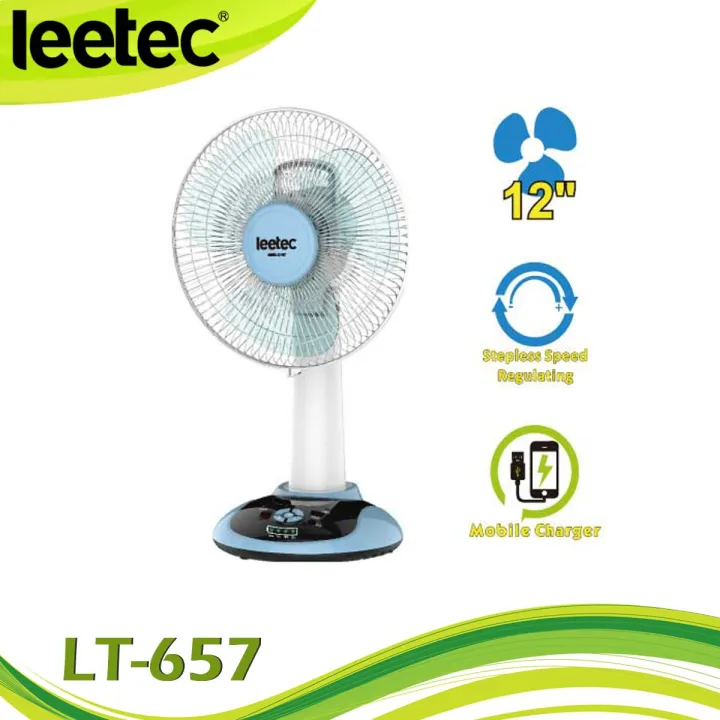 Leetec LT657 6V 4.5Ah Rechargeable Leadacid Battery Table fan Lazada PH