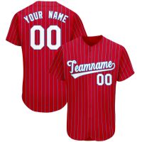 Custom Men/Youth Striped Baseball Jersey Print Your Own Name  Number Add Logo Outdoor Shirts
