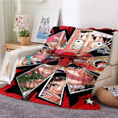 One Piece Luffy Teen Comic Blanket Sofa Office Nap Air Conditioning Soft Keep Warm Customizable G77