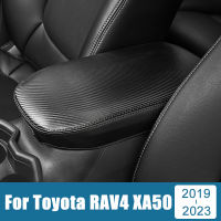 สำหรับ Toyota RAV4 2019 2020 2021 2022 2023 RAV 4 XA50 Hybrid PU หนังรถ Armrests กล่อง Trim อุปกรณ์ตกแต่งภายใน