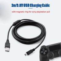 3เมตร/9.8ft สายชาร์จ USB สำหรับ PS3ควบคุมพลังงานสายชาร์จสำหรับ3 Gampad จอยสติ๊กอุปกรณ์เกม