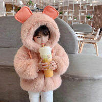 Baby Girls Fur Coat Solid Color Girl Coats Kids Toddler Kids Coats Winter Kids Clothes Gir