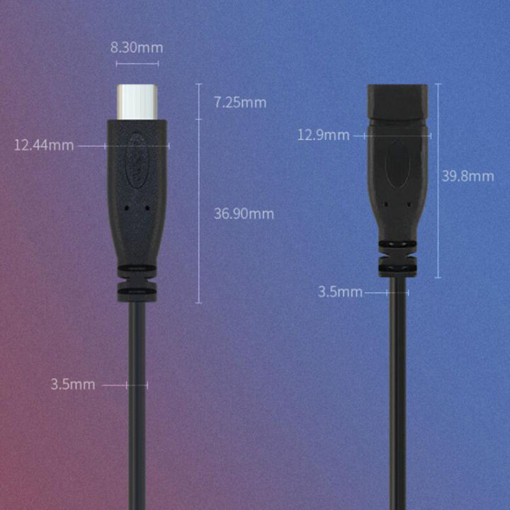 qkkqla-5pcs-2pin-4pin-wire-usb-2-0-type-c-male-female-plug-extension-welding-type-usb-c-diy-repair-cable-charger-connector