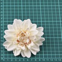 【cw】6pcs Dahlia Artificial Silk Flowers Heads For Wedding Decoration Rose DIY Wreath Gift Scrapbooking Craft Fake Flower Head