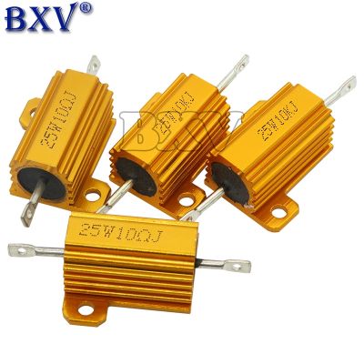 25W Aluminum Power Metal Case Wirewound Resistor 0.01 30K 1 2 3 5 6 8 10 20 100 150 200 300 500 1K 10K Ohm RX24