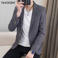 FAVOCENT เสื้อสูทสามารถผู้ชาย2021ฤดูใบไม้ผลิฤดูใบไม้ร่วงชาย Slim ชุดสูทไปรเวตสำหรับธุรกิจแจ็คเก็ต