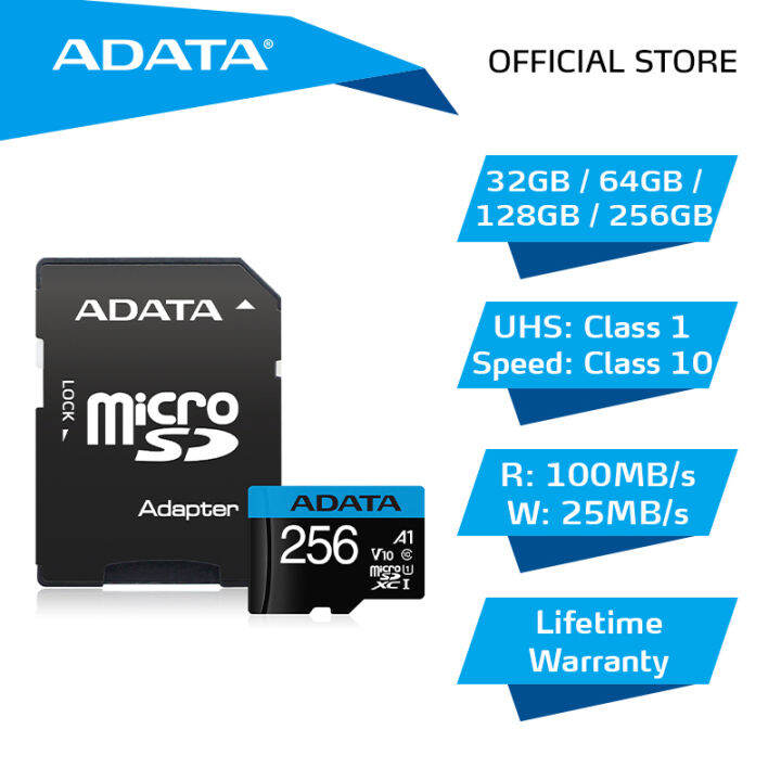 Adata Premier V10 microSDHC/SDXC with Adapter UHSI Class10 Micro SD