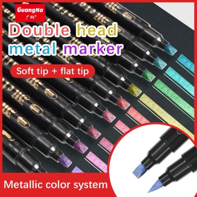 【cw】 guangna12 36 two headed marker graffiti painting special water based paint pen texture opaque ！