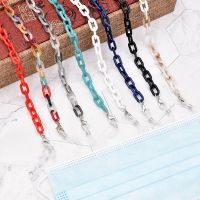 Retro Bright Acrylic Glasses Chain Hangs Pendant  Masks Holder   Necklace  Strap Lanyard Cord  Hang  Sunglasses Accessories Eyewear case