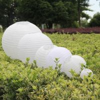 hot【cw】 Round Paper Lantern Wedding Birthday Decoration Supplies Lamp 4  6  8  10  12  14  16