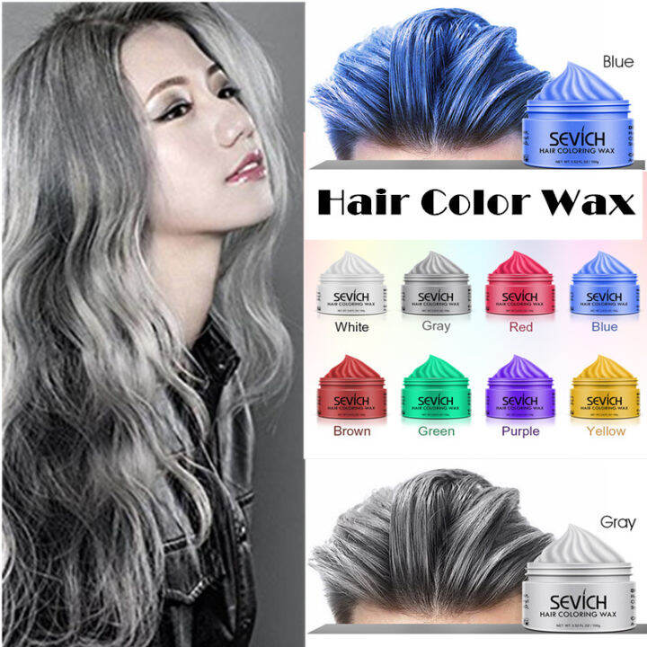 SEVICH Original Hair Colors Wax Temporary Hair Dye Colored Hair Wax Color Wax Hair For Men