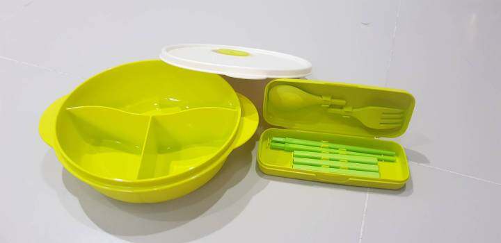 tupperware-จานเสริฟ์คริสตัลเวฟกลาง