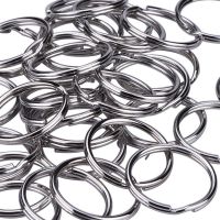 20X Key Rings Chains Split Ring Hoop Metal Loop 25mm