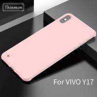 Thinmon สำหรับ VIVO Y17 Luxury Frameless Matte สีลูกอม PC เคสโทรศัพท์