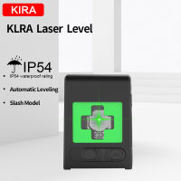 KIRA Mini Handy Green Light Automatic Rotary Laser Level DIY Horizontal and Vertical Cross 2 Line Mini Portable Line Level