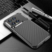 เคสสำหรับ Xiaomi 14 Pro 5G 2023เคสโทรศัพท์แบบนิ่มลายคาร์บอนไฟเบอร์แมตต์เคสโทรศัพท์สำหรับ Mi14 Mi 14 14Pro