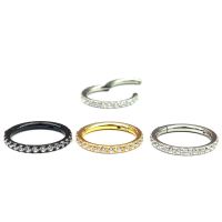 Stainless Steel Ear Helix Segment Clickers Ring and แหวน Clicker ส่วนหูสแตนเลส