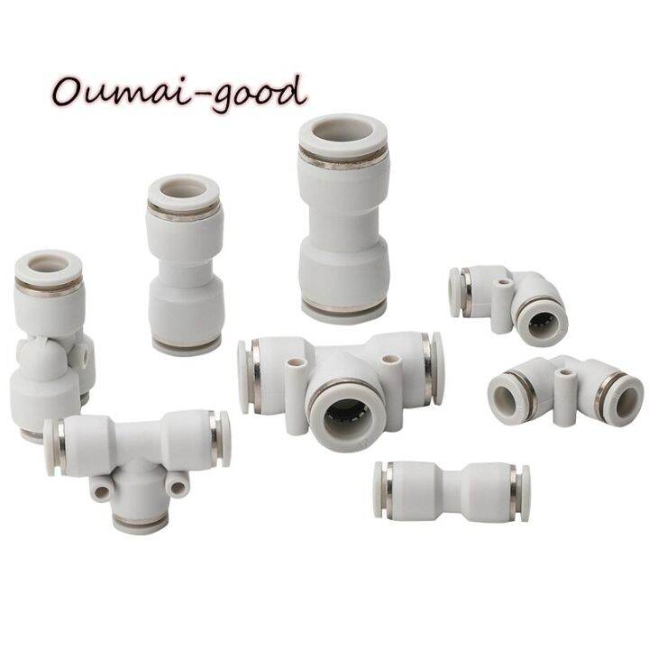 high-quality-white-plastic-pneumatic-fitting-tube-connector-water-pipe-push-in-hose-copper-nickel-plating-pu-4-6-8-10-12-14-16mm-pipe-fittings-accesso