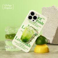 เคส iphone เคสโทรศัพท์มือถือ iPhone14pro ต้นฉบับฤดูร้อนเย็น 13 แอปเปิ้ล 12 น้ำมะนาวฟิล์มใหม่