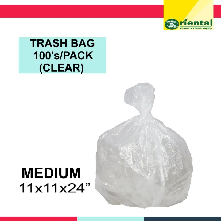 Small Clear Trash Bags 100 pcs in a pack Waste Garbage Bags