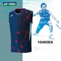 ☒แห้งเร็วเสื้อยืดแขนกุดแบดมินตัน Yonex กระโปรงนักกีฬาเสื้อยืดออกกำลังกายวิ่ง