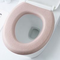 【LZ】 Waterproof Soft Toilet Seat Covertoilet Cushion Sticker Winter Warm Bathroom Closestool Protector Bathroom Accessories