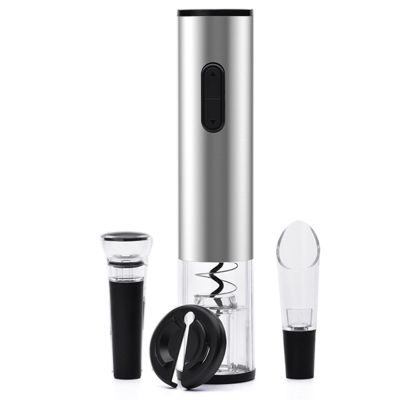 Electric Wine Corkscrew Kit - Battery-Powered Electric Cordless Automatic Corkscrew Corkscrew Kit, Stainless Steel