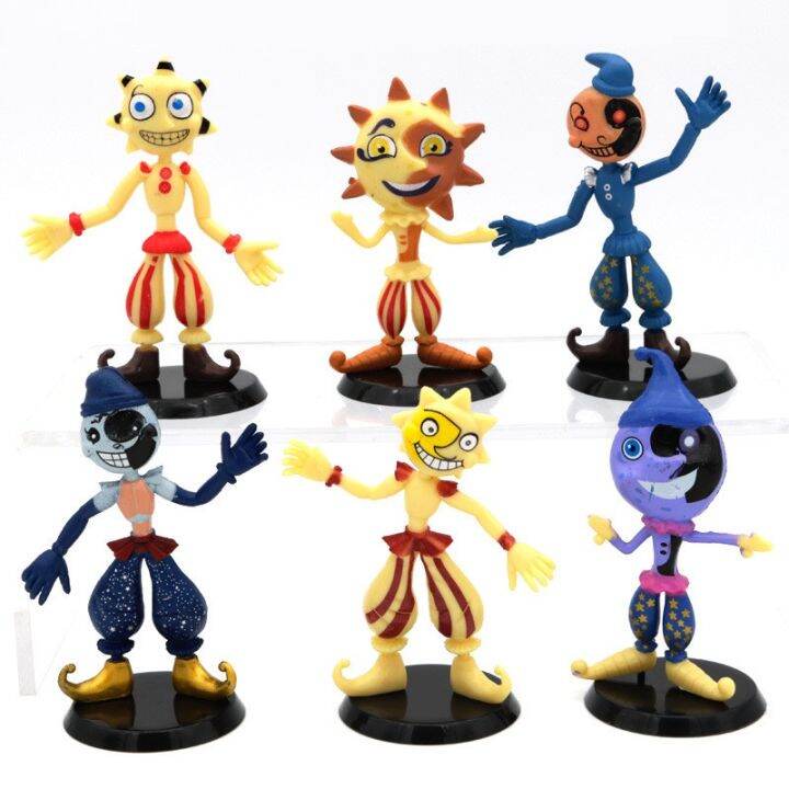 6in1 FNAF Sundrop Security Breach Anime Toy Action Figure Lazada